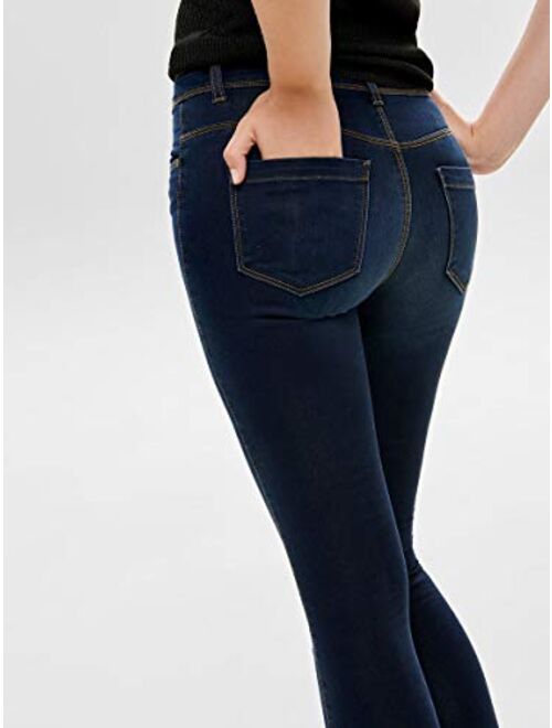 ONLY Women's Jeans Skinny Reg. Soft Ultimate Pim201 Noos Dark Blue Denim