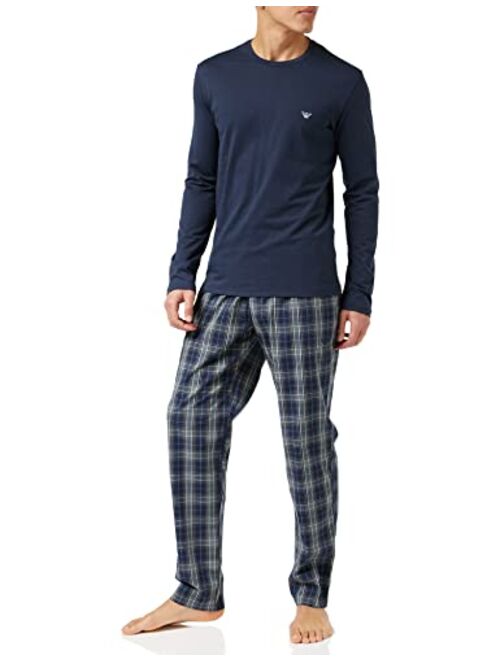 emporio armani Yarn-Dyed Woven Pyjamas