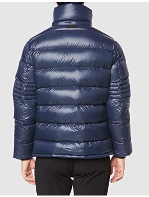 Pajar Dorchester Mens Quilted Duck Down Puffer Coat with Removable Hood