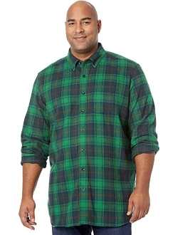 Scotch Plaid Flannel Traditional Fit Shirt - Tall