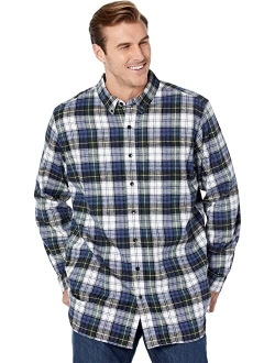 Scotch Plaid Flannel Traditional Fit Shirt - Tall