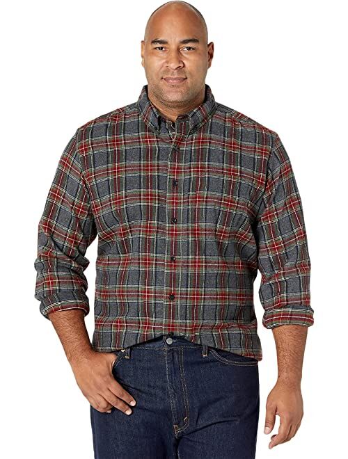 L.L.Bean Scotch Plaid Flannel Traditional Fit Shirt - Tall