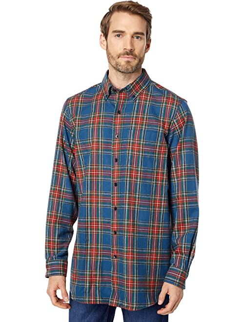 L.L.Bean Scotch Plaid Flannel Traditional Fit Shirt - Tall