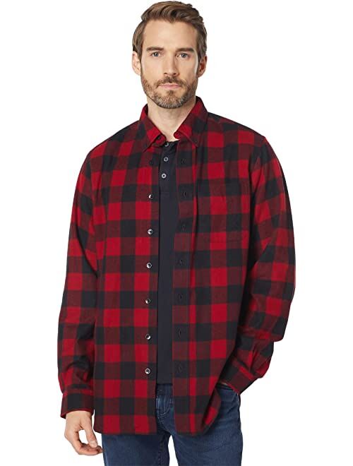 L.L.Bean Scotch Plaid Flannel Traditional Fit Shirt - Tall