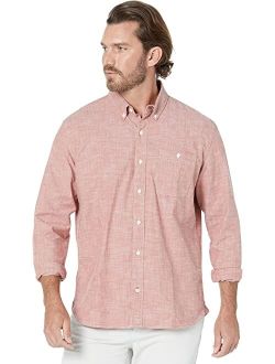 Comfort Stretch Chambray Shirt Long Sleeve Traditional Fit