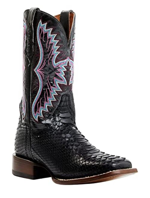 Dan Post Women's Back Cut Python Exotic Western Boot Broad Square Toe - Dps731