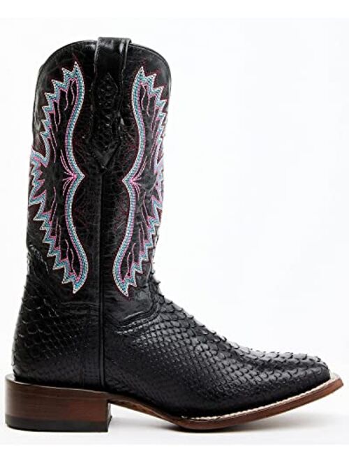 Dan Post Women's Back Cut Python Exotic Western Boot Broad Square Toe - Dps731