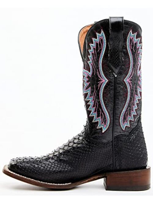 Dan Post Women's Back Cut Python Exotic Western Boot Broad Square Toe - Dps731