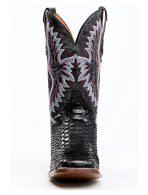 Dan Post Women's Back Cut Python Exotic Western Boot Broad Square Toe - Dps731