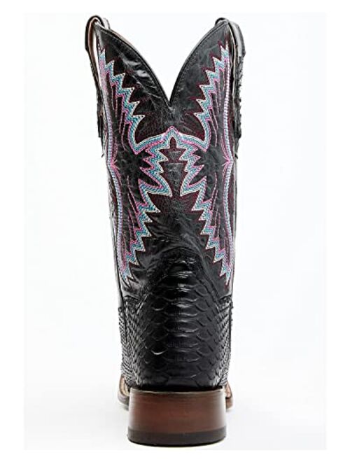 Dan Post Women's Back Cut Python Exotic Western Boot Broad Square Toe - Dps731