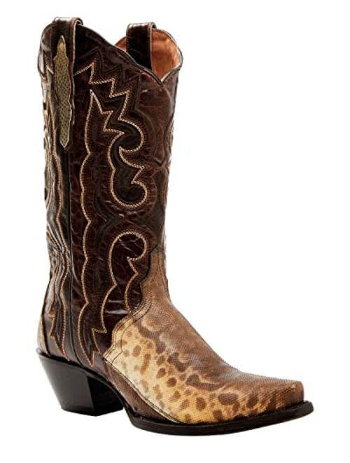 Dan Post Women's Karung Snake Exotic Western Boot Snip Toe - Dps704