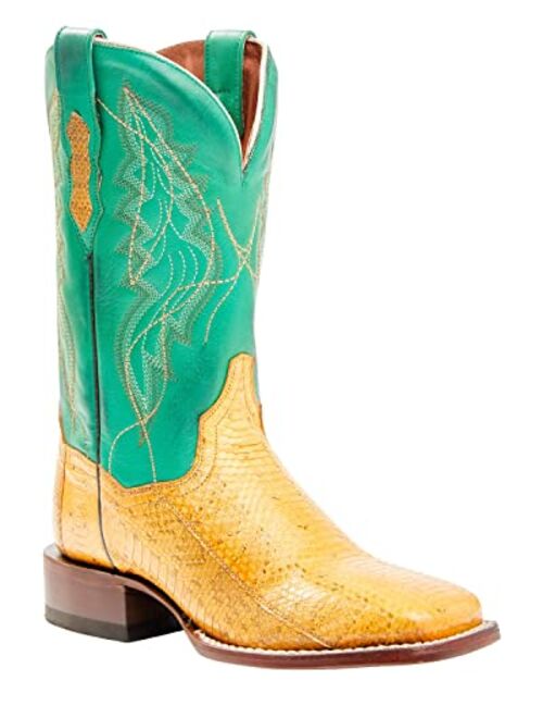 Dan Post Women's Exotic Watersnake Skin Western Boot Wide Square Toe