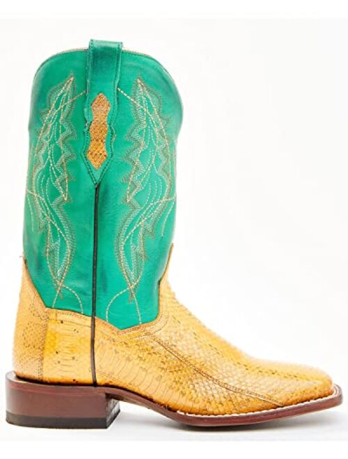 Dan Post Women's Exotic Watersnake Skin Western Boot Wide Square Toe