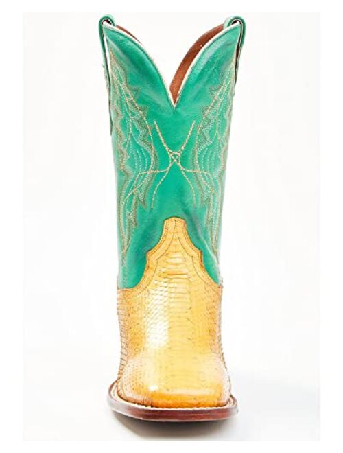 Dan Post Women's Exotic Watersnake Skin Western Boot Wide Square Toe