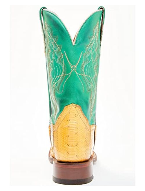 Dan Post Women's Exotic Watersnake Skin Western Boot Wide Square Toe