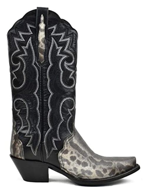 Dan Post Women's Karung Snake Exotic Western Boot Snip Toe - Dps705