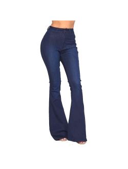 SOHO GLAM High Waisted Stretchy Bell Bottom Jeans