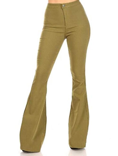 SOHO GLAM High Waisted Stretchy Bell Bottom Jeans