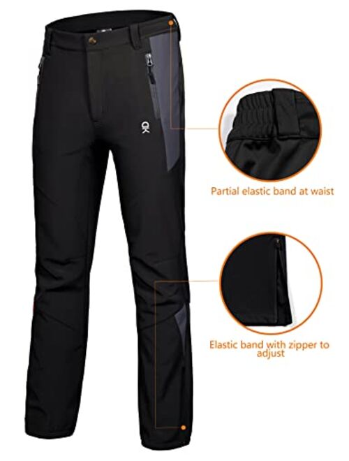 Little Donkey Andy Womens Winter Hiking Ski Snowboarding Pants, Softshell Pants, Fleece Lined and Water Repellant