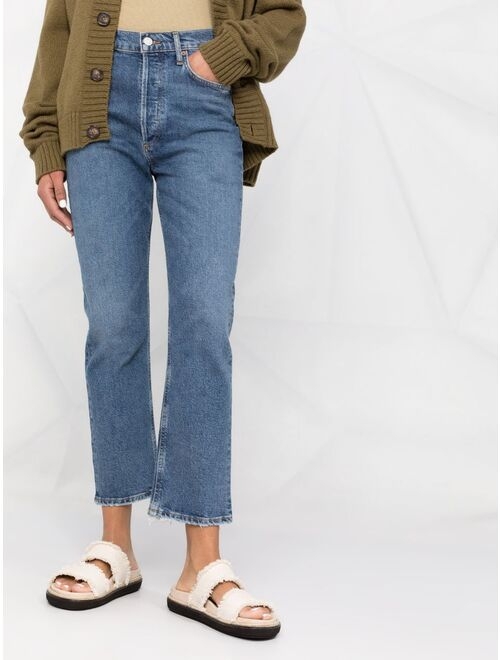 Agolde cropped denim jeans