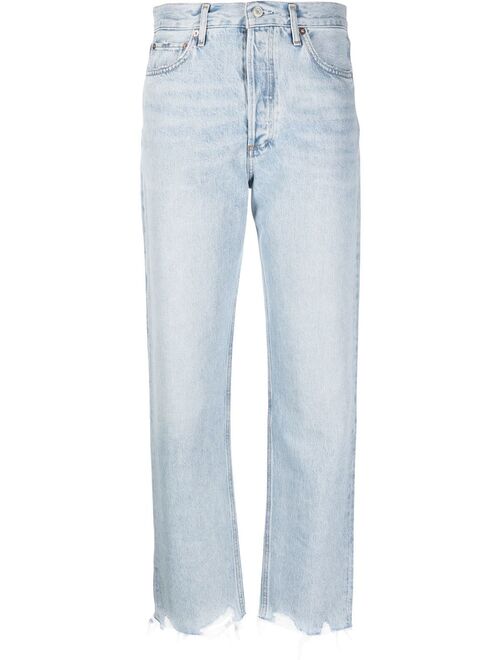 AGOLDE high-waisted straight-leg jeans