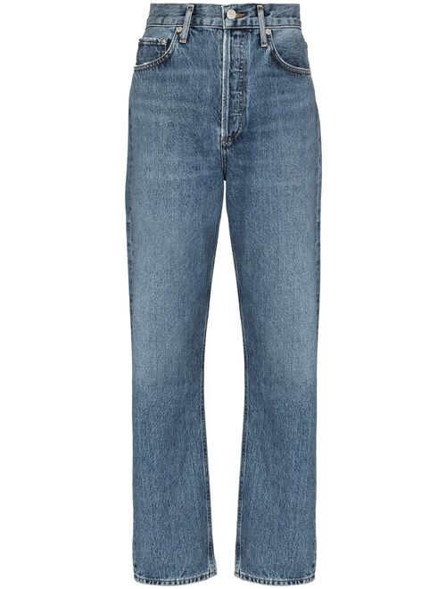 AGOLDE five-pocket straight-leg jeans