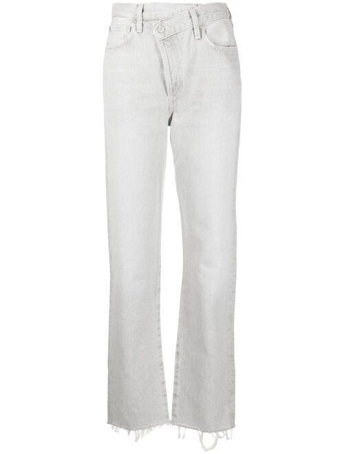 AGOLDE Criss Cross straight-leg jeans