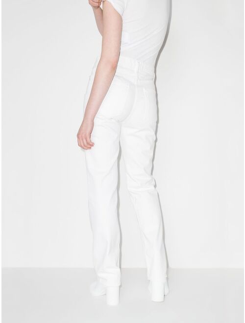 AGOLDE slit-detail straight-leg jeans