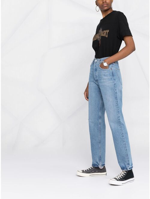 AGOLDE cropped denim jeans