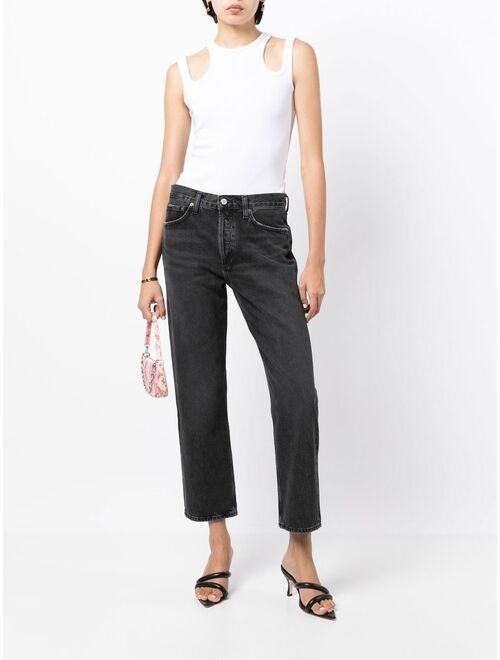 AGOLDE straight-leg cropped jeans