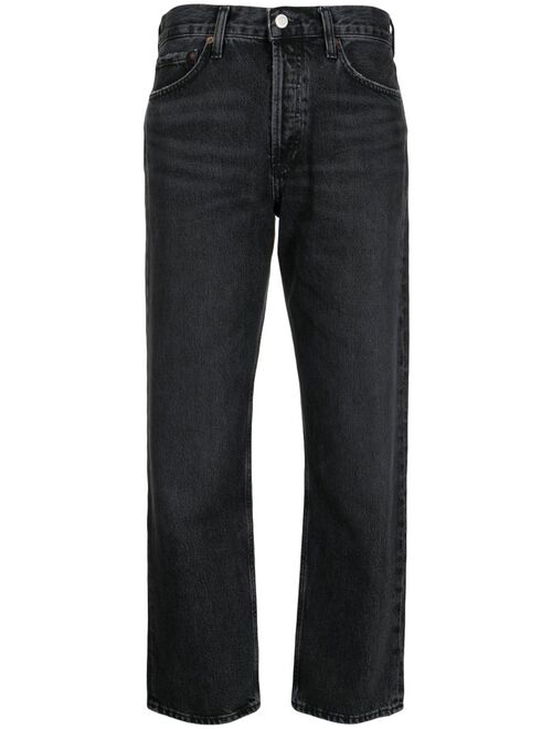 AGOLDE straight-leg cropped jeans