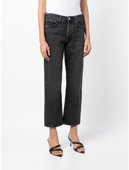 AGOLDE straight-leg cropped jeans