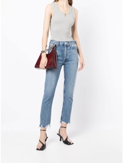 Riley cropped-leg jeans