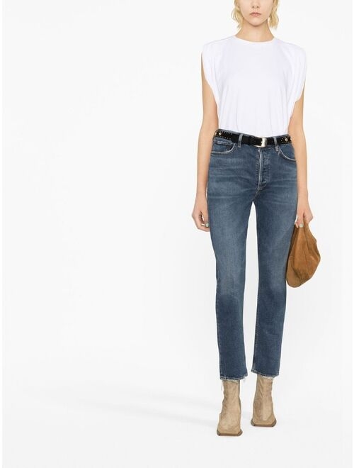 AGOLDE high-waisted slim-fit jeans