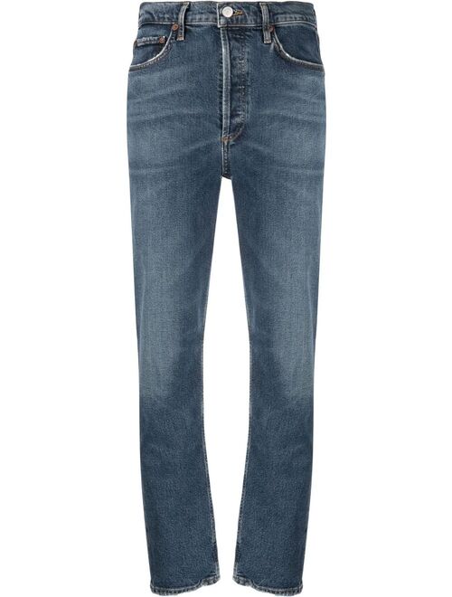 AGOLDE high-waisted slim-fit jeans