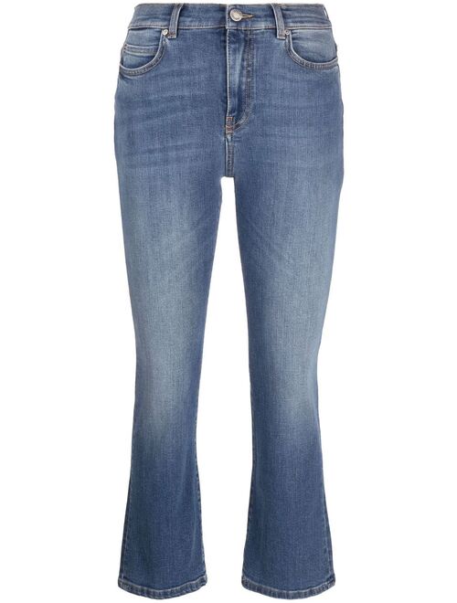 PINKO cropped bootcut jeans