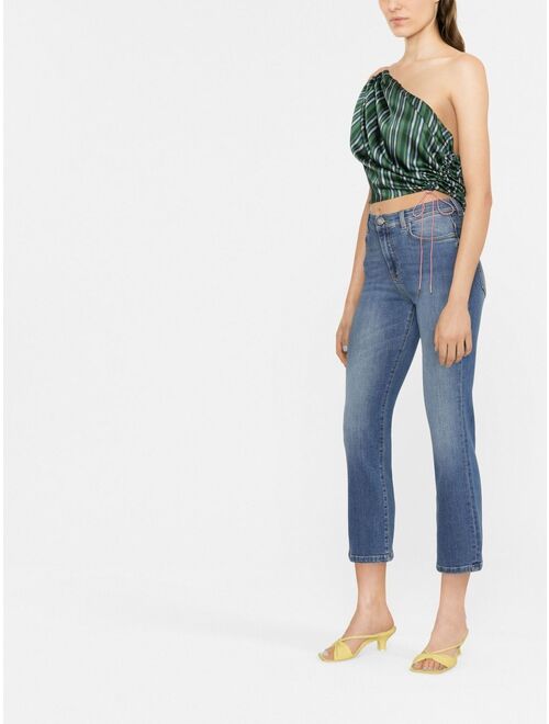 PINKO cropped bootcut jeans