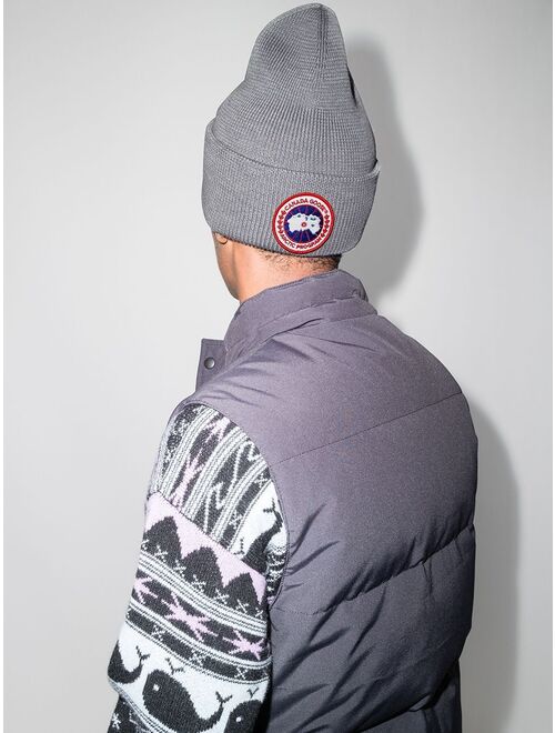 Canada Goose Arctic Disc ribbed-knit beanie