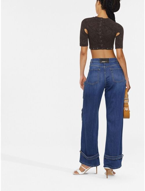 PINKO denim cargo trousers