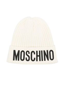 Kids logo-print ribbed beanie