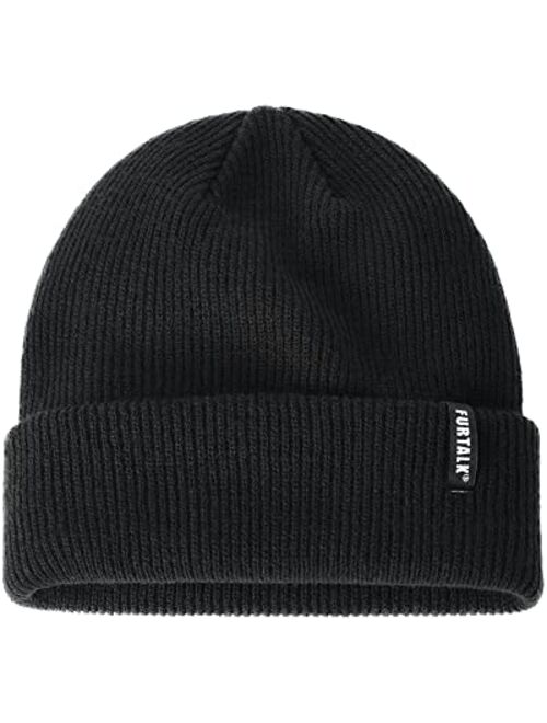 FURTALK Beanie Hat for Women Men Winter Hat Womens Cuffed Beanies Knit Skull Cap Warm Ski Hats