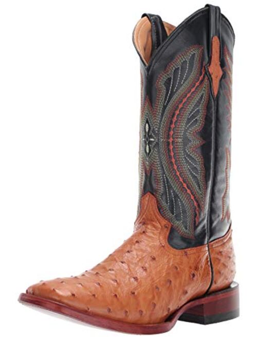 Ferrini Men's Full Quill Ostrich Western Boot