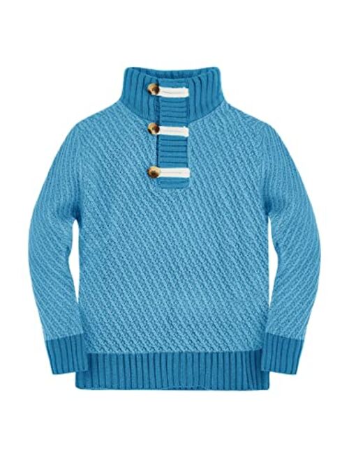 Makkrom Toddler Sweater Baby Boy Girl Turtleneck Cable Knit Sweaters Long Sleeve Christmas Outwear Spring Fall Winter