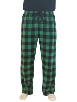 #followMe Microfleece Mens Buffalo Plaid Pajama Pants with Pockets