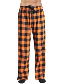 #followMe Microfleece Mens Buffalo Plaid Pajama Pants with Pockets