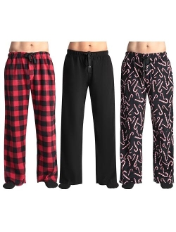 #followMe Microfleece Mens Buffalo Plaid Pajama Pants with Pockets