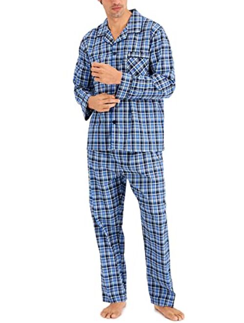 Hanes Woven Plain-Weave Pajama Set