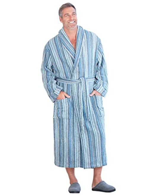 KingSize Men's Big & Tall Terry Bathrobe with Pockets