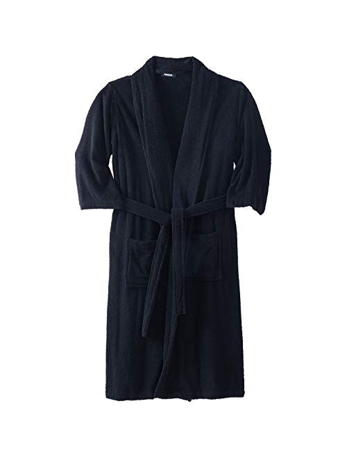 KingSize Men's Big & Tall Terry Bathrobe with Pockets