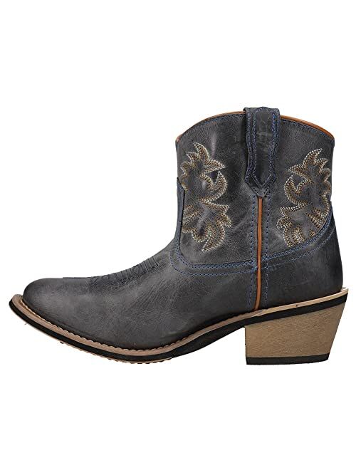 Laredo Women's Sapphyre Leather Western Booties Round Toe